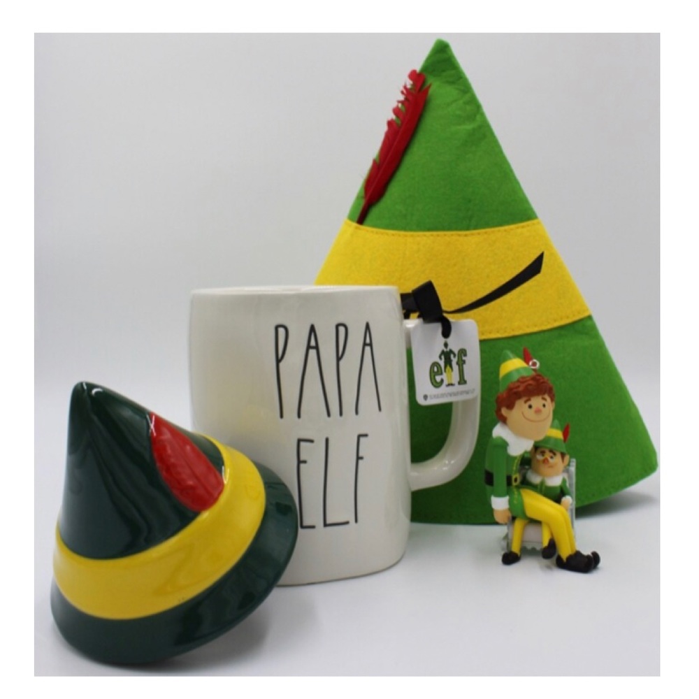 NEW Rae Dunn Papa Elf Christmas Topper Mug